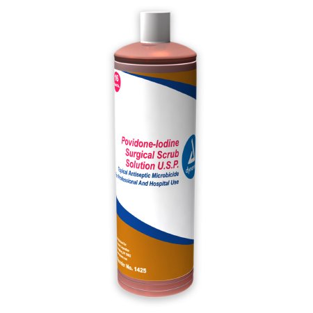 Surgical Scrub Solution Dynarex 16 oz. Providone-Iodine