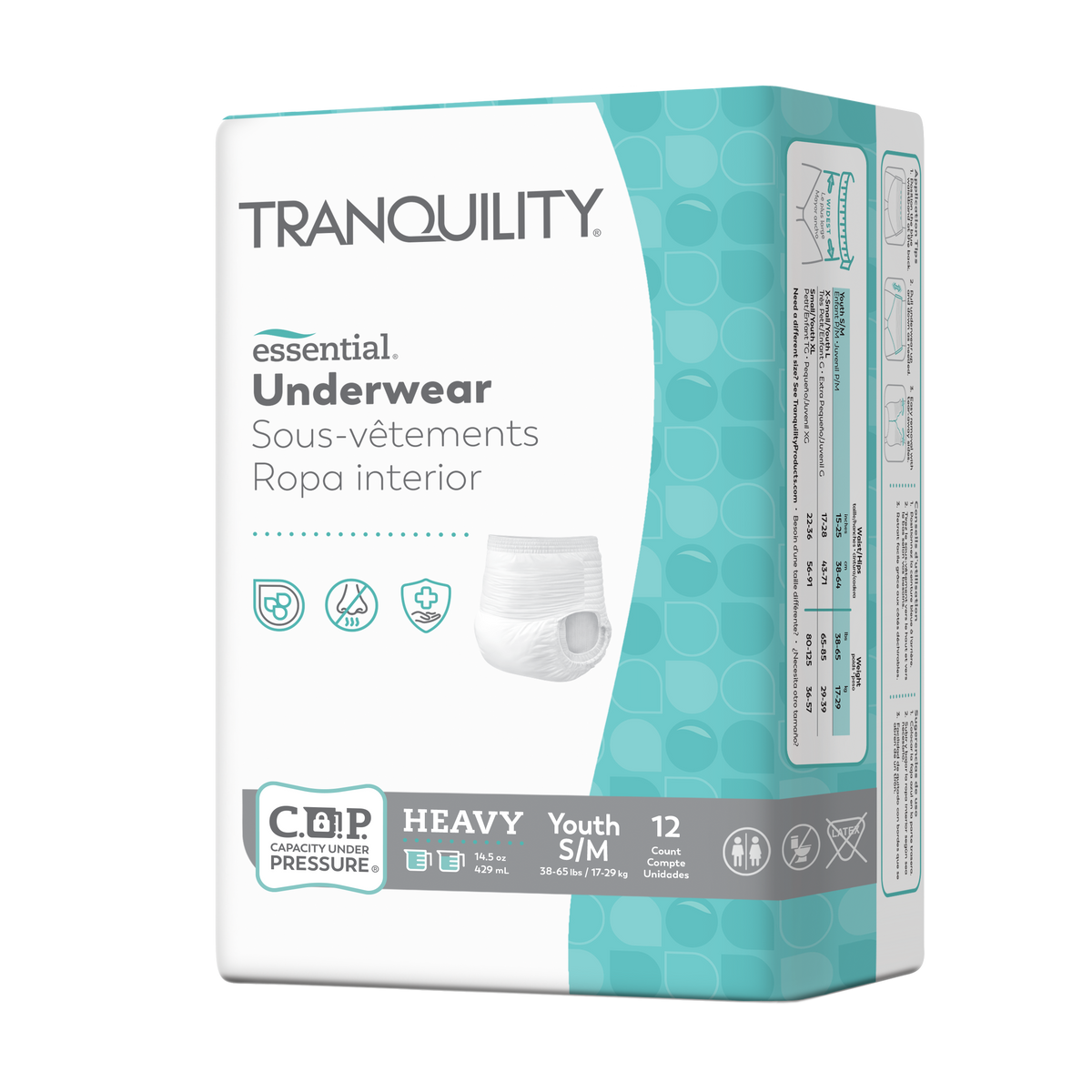 Tranquility® Essential Disposable Absorbent Underwear, Heavy Absorbency