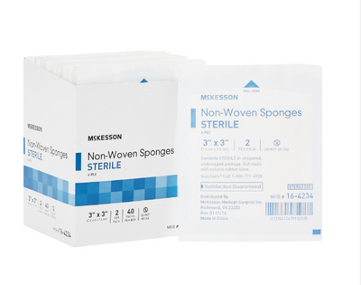 McKesson Nonwoven Sponge 4-Ply Sterile