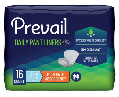 Prevail® Pant Liner, with adhesive