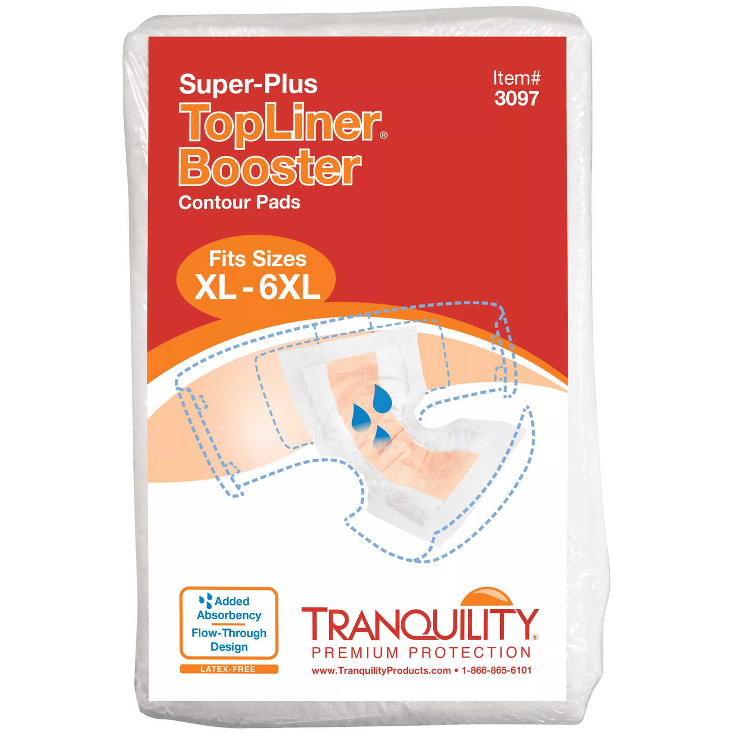 Tranquility® Topliner Booster Contour Pad